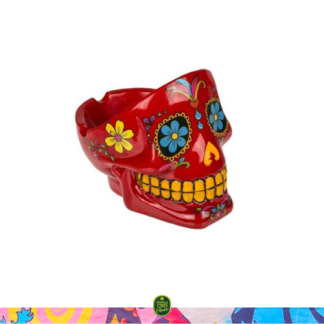Cenicero Resina Calavera Mexicana