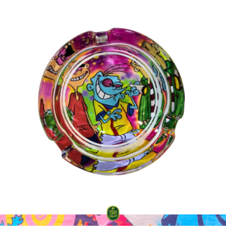 Cenicero Cristal Ed, Edd y Eddie Psicodélico